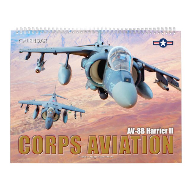 CORPS AVIATION - AV-8B HARRIER II CALENDAR KALENDER (Omslag)