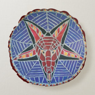 Corpsewood Baphomet kudder Rund Kudde