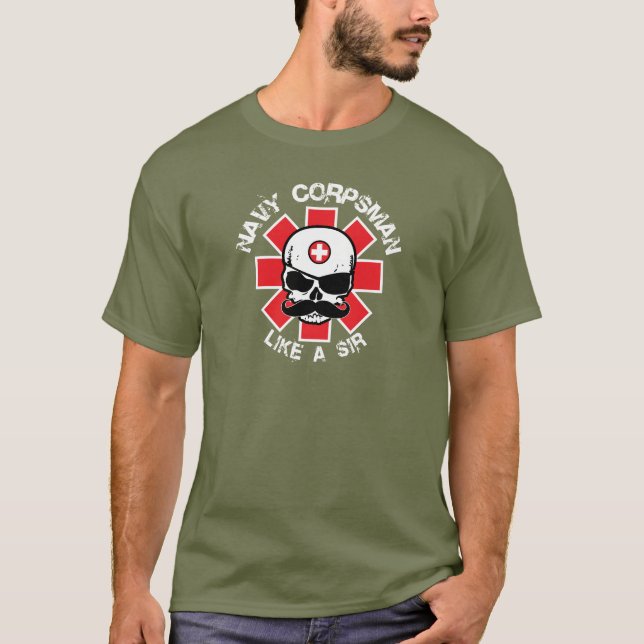 Corpsmanen - gilla en herr t shirt (Framsida)