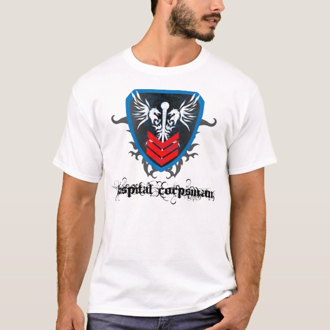 Corpsmantshirt för sjukhus HM1 (PO1) T Shirt (Framsida)