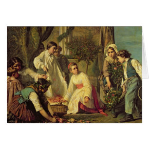 Corpus Christi 1855 Hälsningskort