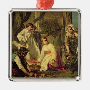 Corpus Christi 1855 Julgransprydnad Metall