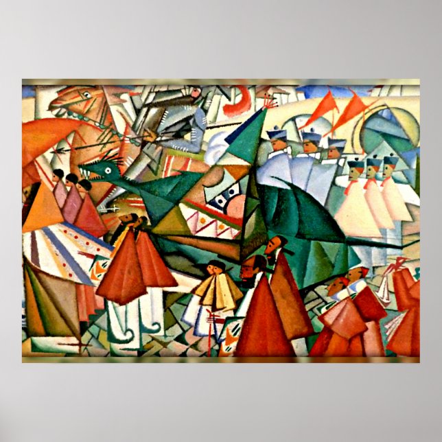 Corpus Christi Procession, Amadeo de Souza-Cardoso Poster (Framsidan)