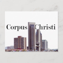 Corpus Christi Skyline w/Corpus Christi i Himmel Vykort