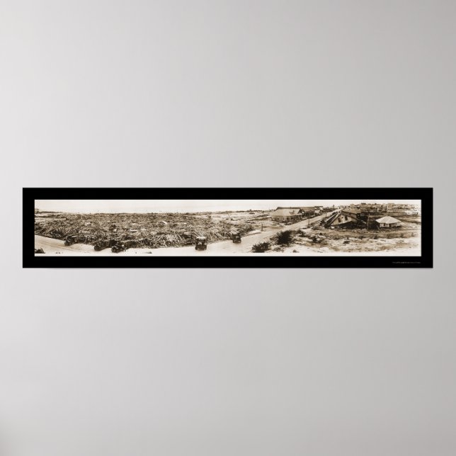 Corpus Christi Storm Photo 1919 Poster (Framsidan)