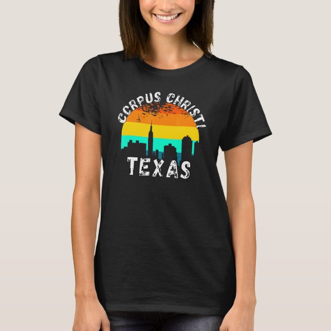 Corpus Christi Texas Cities 3 T Shirt (Framsida)