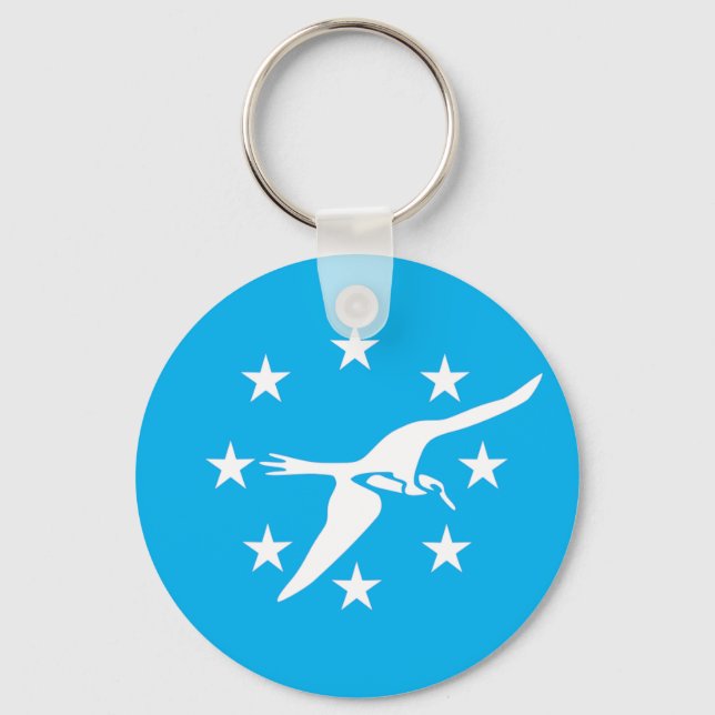 Corpus Christi (Texas) City flagga Keychain Nyckelring (Framsida)
