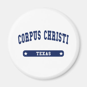 Corpus Christi Texas College Stil T-skjortor Magnet