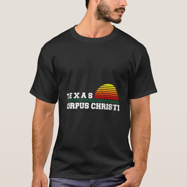 Corpus Christi Texas Distressed Ca T Shirt (Framsida)
