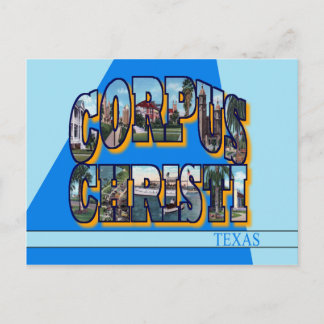Corpus Christi Texas Large Brev vykort