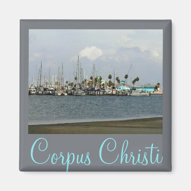 Corpus Christi, Texas Marina Magnet (Framsidan)