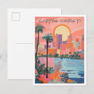 Corpus Christi Texas Resaestetik Vykort