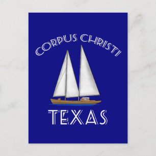 Corpus Christi Texas Sailing Vykort
