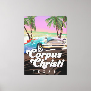 Corpus Christi Texas semester poster Canvastryck