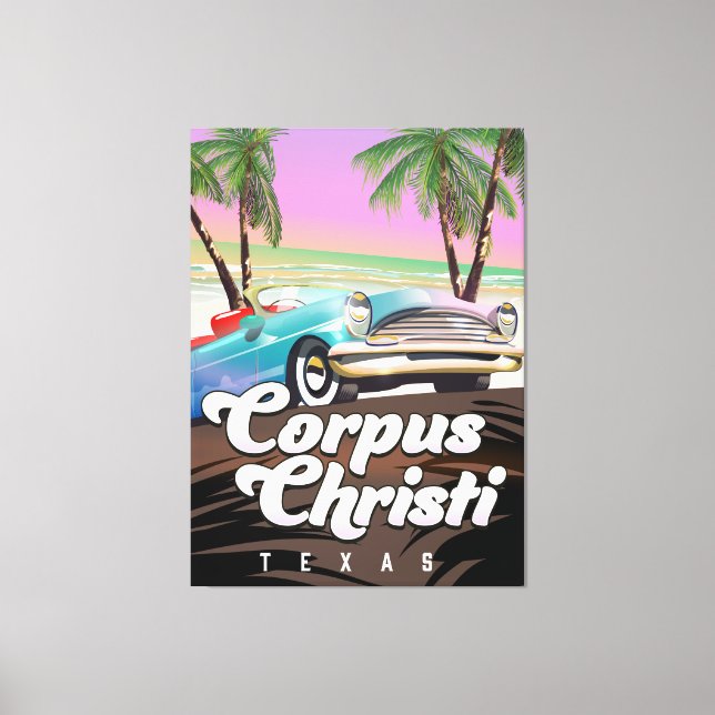 Corpus Christi Texas semester poster Canvastryck (Framsida)