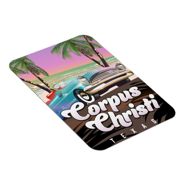 Corpus Christi Texas semester poster Magnet (Högersidan)