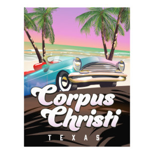 Corpus Christi Texas semesterplansaffisch Fototryck