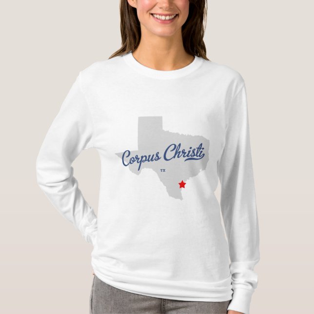 Corpus Christi Texas TX skjorta Tee (Framsida)