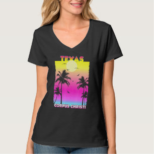 Corpus Christi Texas Tx Summer Vintage Sunset T Shirt