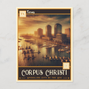 Corpus Christi, Texas Vintage Vykort