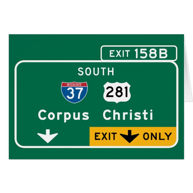 Corpus Christi TX Hälsningskort (Framsidan Horizontal)