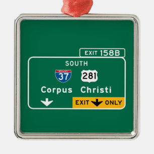 Corpus Christi TX Julgransprydnad Metall