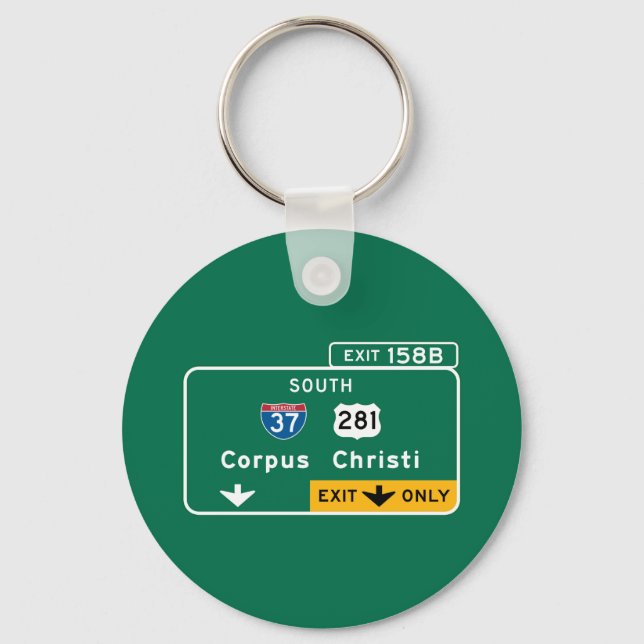 Corpus Christi, TX Nyckelring (Framsida)