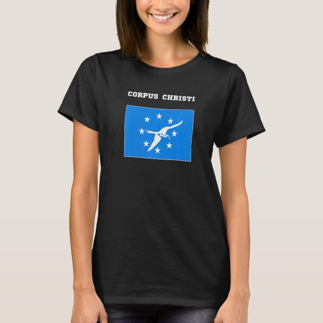 Corpus Christi USA Travel Texas Flagga Amerikanska T Shirt (Framsida)