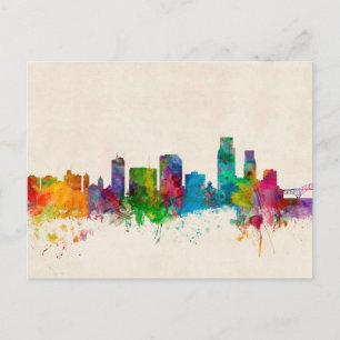 Corpus Christie Texas Skyline Vykort