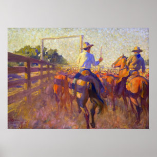 Corral Dust av Maynard Dixon Poster