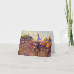 Corral Dust av Maynard Dixon Tack Kort