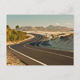 Corralejo Desert Road-vykort Vykort
