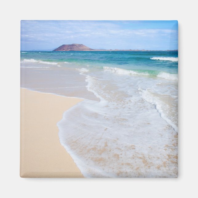 Corralejo Flagga Beach Magnet (Framsidan)