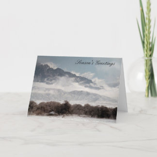 Corrales snö helgkort