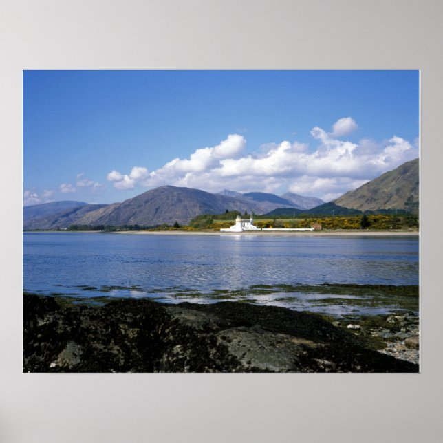 Corran Lighthouse Loch Linnhe Scotland Poster (Framsidan)