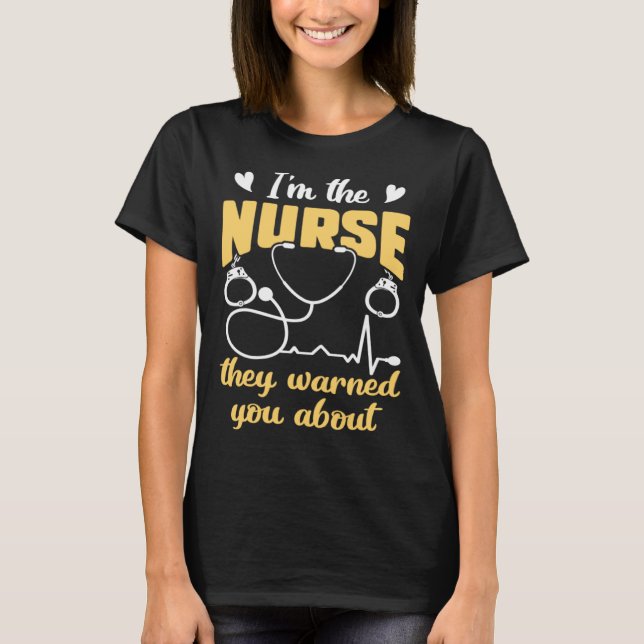 Correctional Nurse Nursing Correction Officer T Shirt (Framsida)
