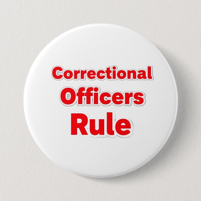 Correctional Officers Rule Button. Knapp (Framsida)