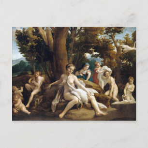 Correggio Leda och Svan Vykort