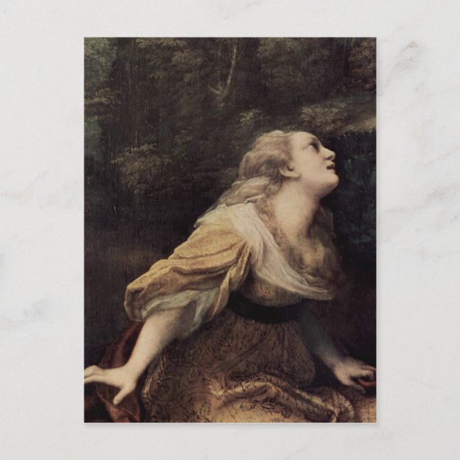 Correggio Noli me tangere, Detail: Hl. Maria Magda Vykort (Framsida)