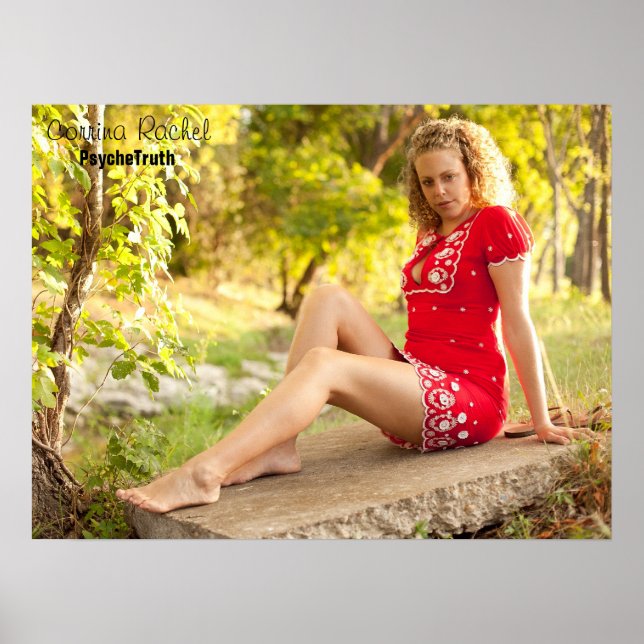 Corrina Rachel Red Dress Poster (Framsidan)