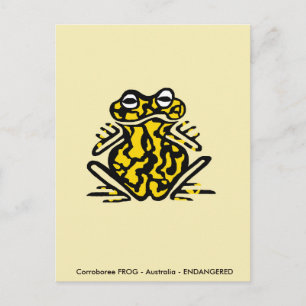 Corroboree FROG - Aussie wildlife -Amphibian - Vykort