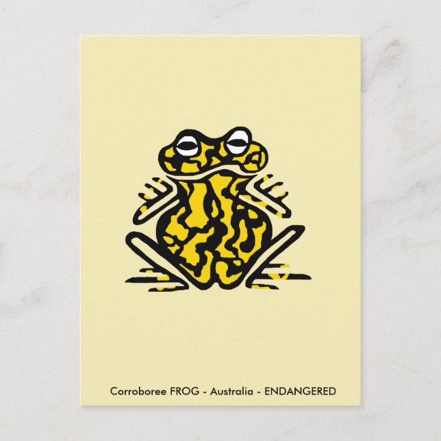 Corroboree FROG - Aussie wildlife -Amphibian - Vykort (Framsida)