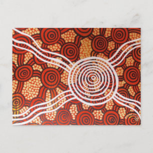 Corroboree II Aboriginal Art Vykort