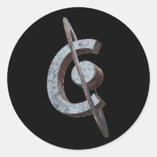 Corrosion Sticker Runt Klistermärke