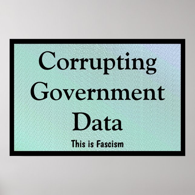 Corrupting Government Data Poster (Framsidan)