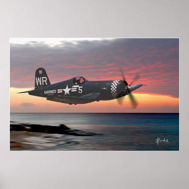 "Corsair at Sundown" Poster (Framsidan)