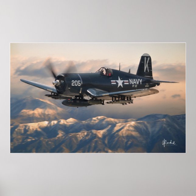 Corsair och bergen poster (Framsidan)