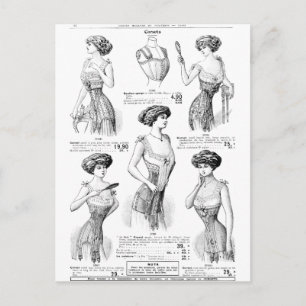 Corset Ad Paris Winter 1909-1910 Vykort