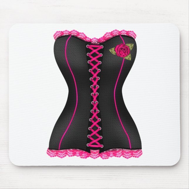 Corset Black Rosa ros Musmatta (Framsidan)