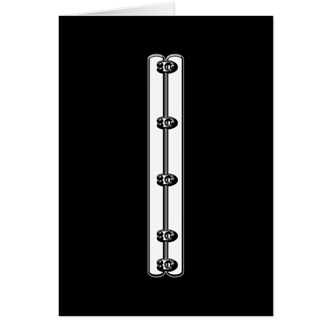 Corset Busk-grafik Hälsningskort (Framsidan)